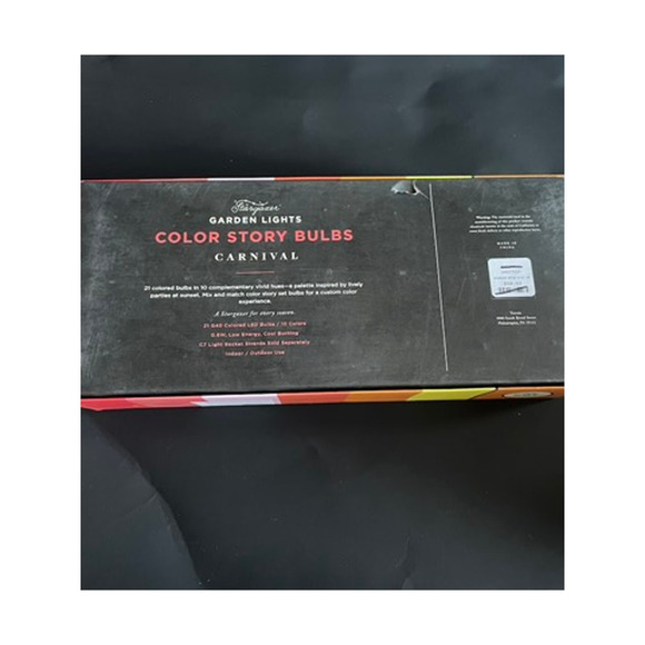 Anthropologie Stargazer Garden Lights, Set of 21 Bulbs Carnival - Picture 3 of 3